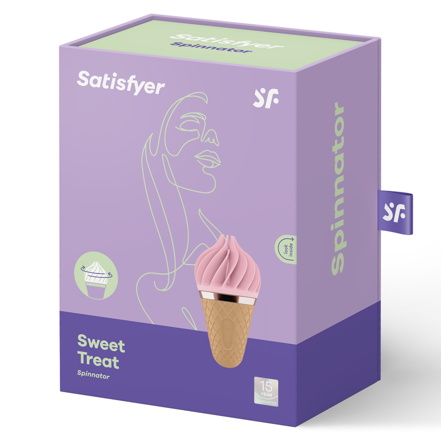 SATISFYER SWEET TREAT SPINNATOR BROWN & PINK