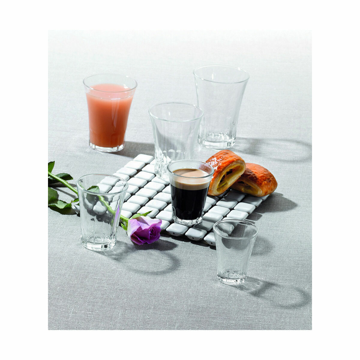 Set of glasses Duralex Amalfi Transparent 4 Pieces 170 ml (12 Units)
