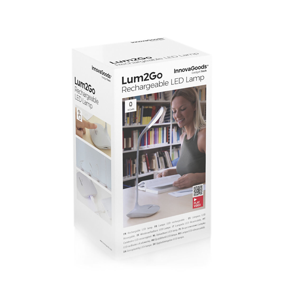 Rechargeable Touch-sensitive LED Table Lamp Lum2Go InnovaGoods Rechargeable Touch-sensitive LED Table Lamp Lum2Go InnovaGoods