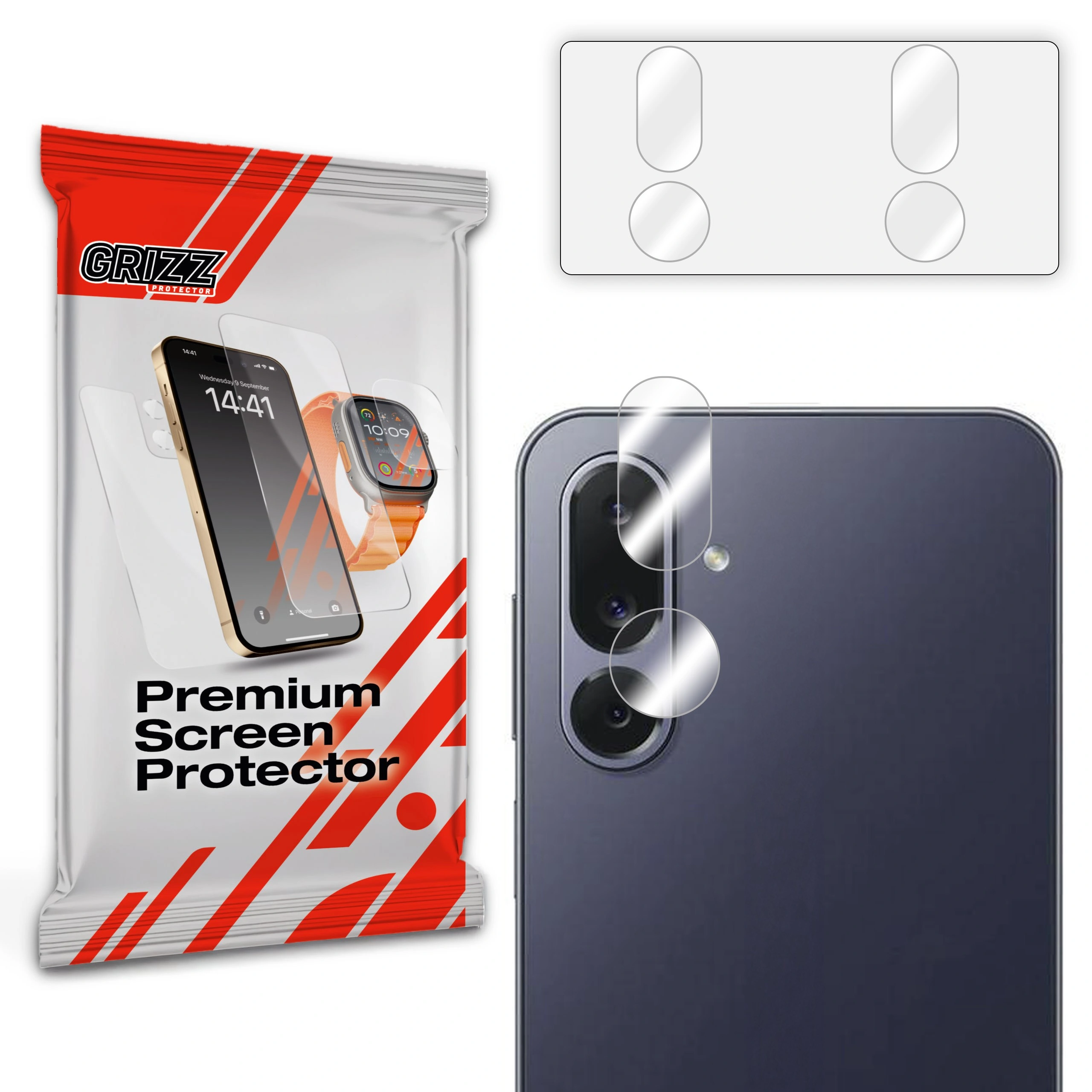 Szkło na aparat GrizzGlass HybridGlass Camera do Samsung Galaxy M36