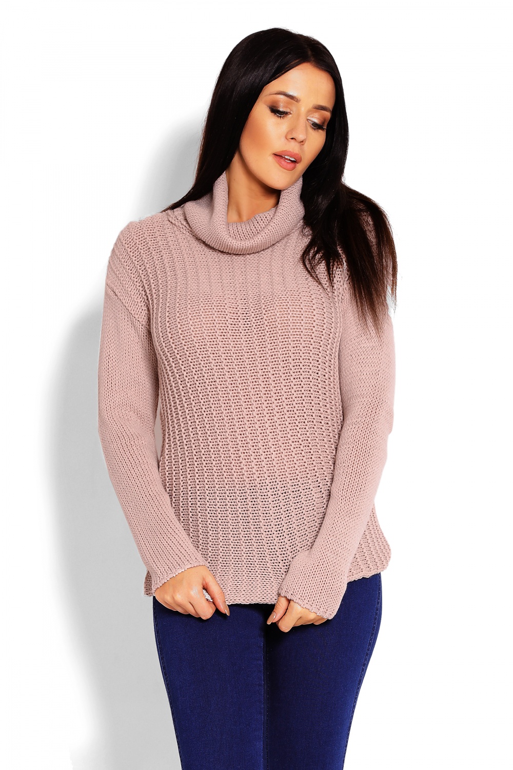 Turtleneck model 123408 PeeKaBoo  beige