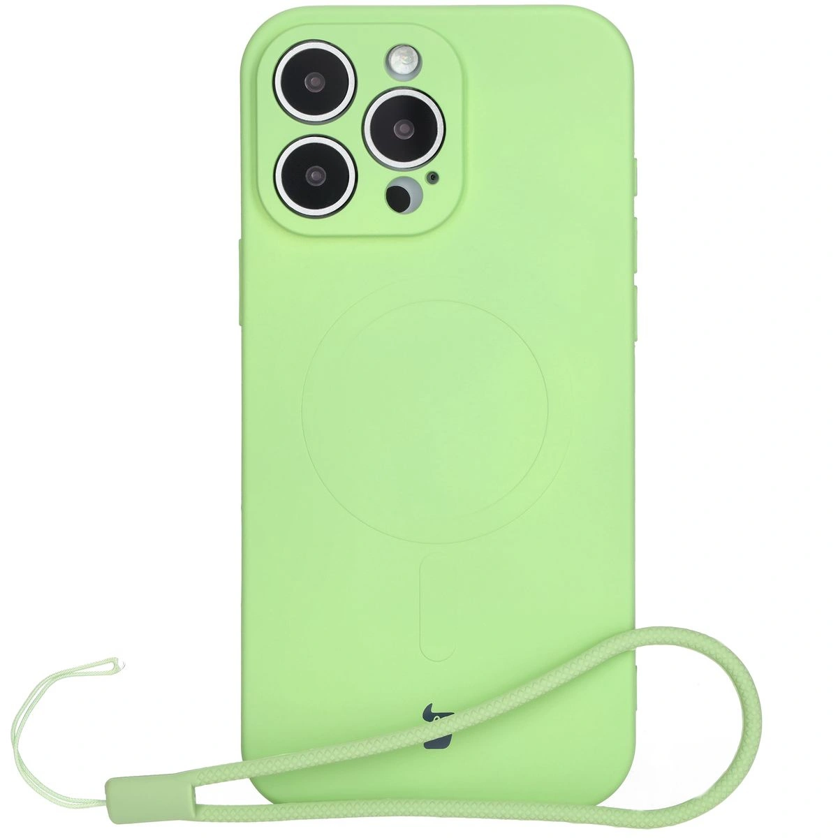 Bizon Case Silicone Magnetic Apple iPhone 16 Pro Max light green