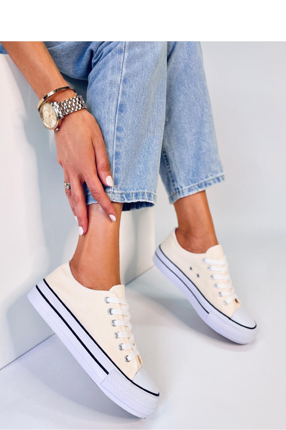  Sneakers model 178737 Inello  beige