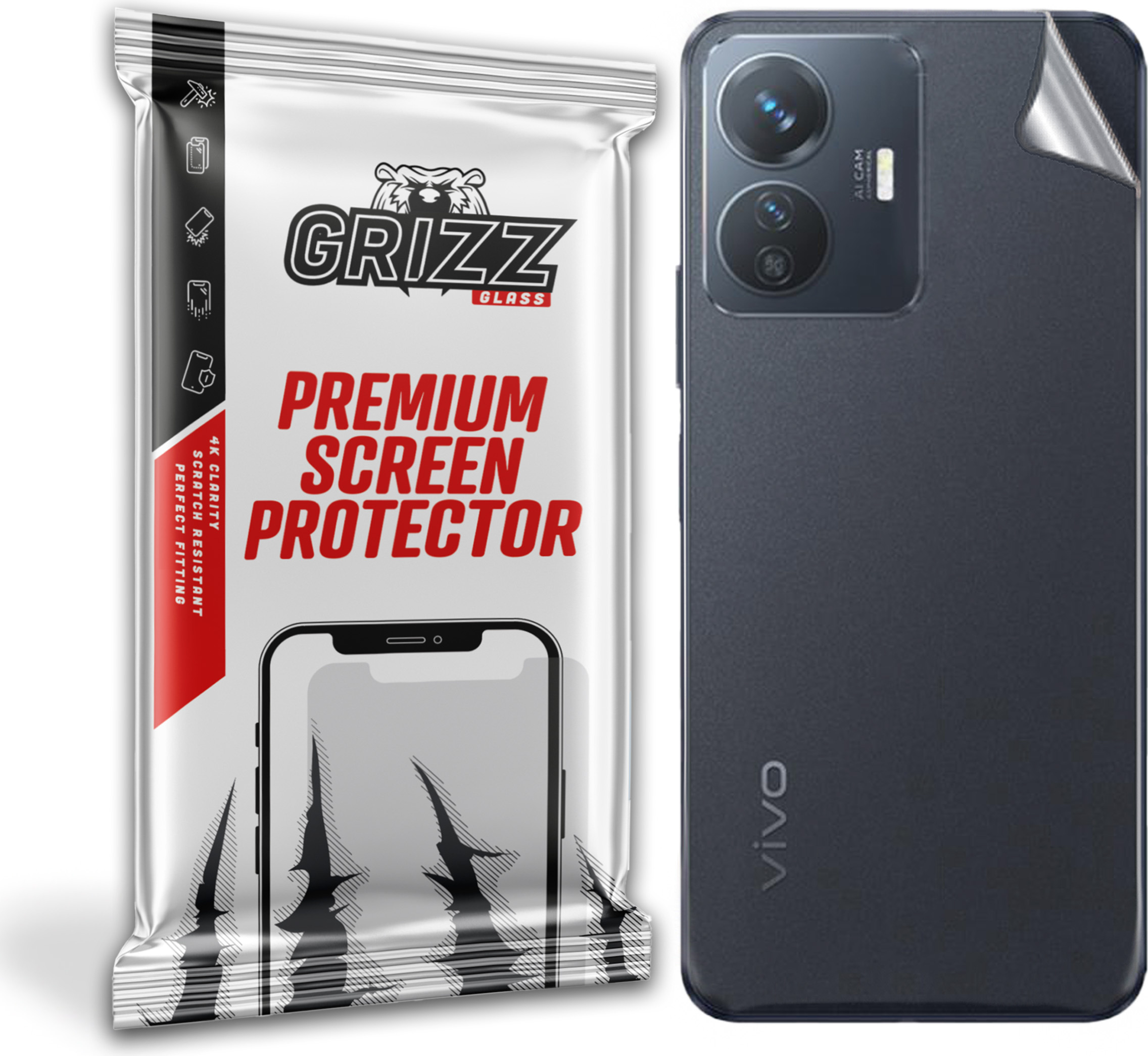 GrizzGlass SatinSkin Vivo Y77e T1