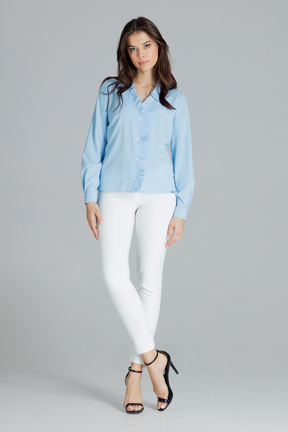  Long sleeve shirt model 143922 Lenitif  blue