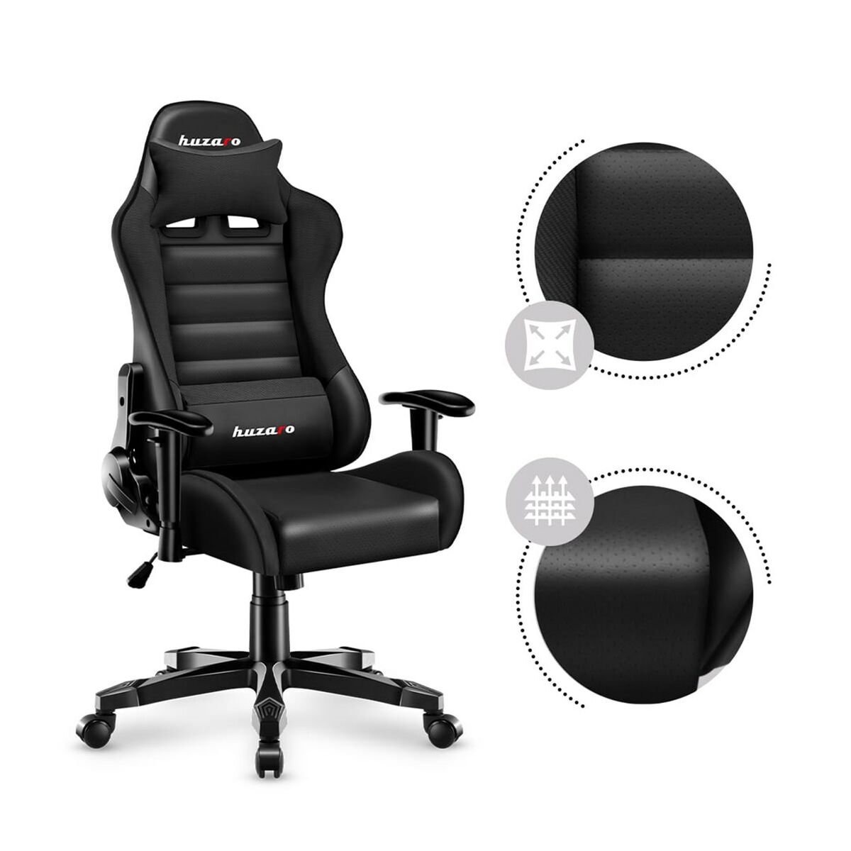 Gaming Chair Huzaro HZ-Ranger 6.0 Black Black Gaming Chair Huzaro HZ-Ranger 6.0 Black Black