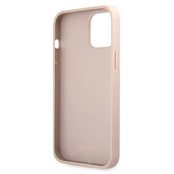 Guess GUHCP12M4GMGPI Apple iPhone 12/12 Pro pink hardcase 4G Big Metal Logo