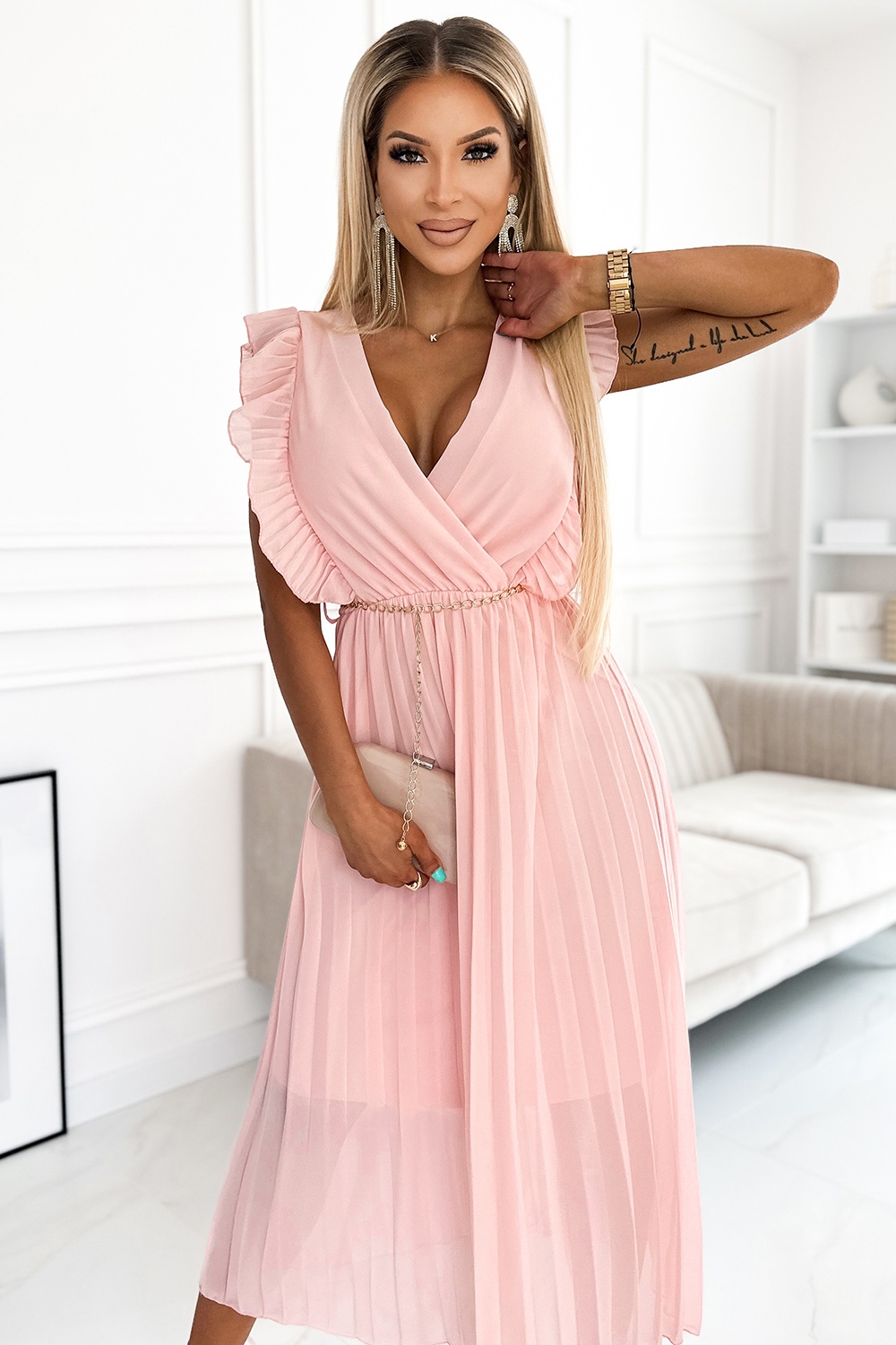  Cocktail dress model 182467 Numoco  pink