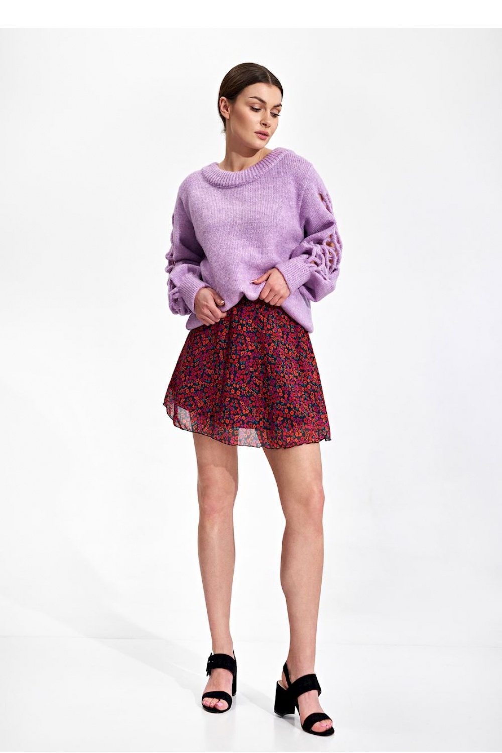 Short skirt model 167805 Figl multicolor Ladies