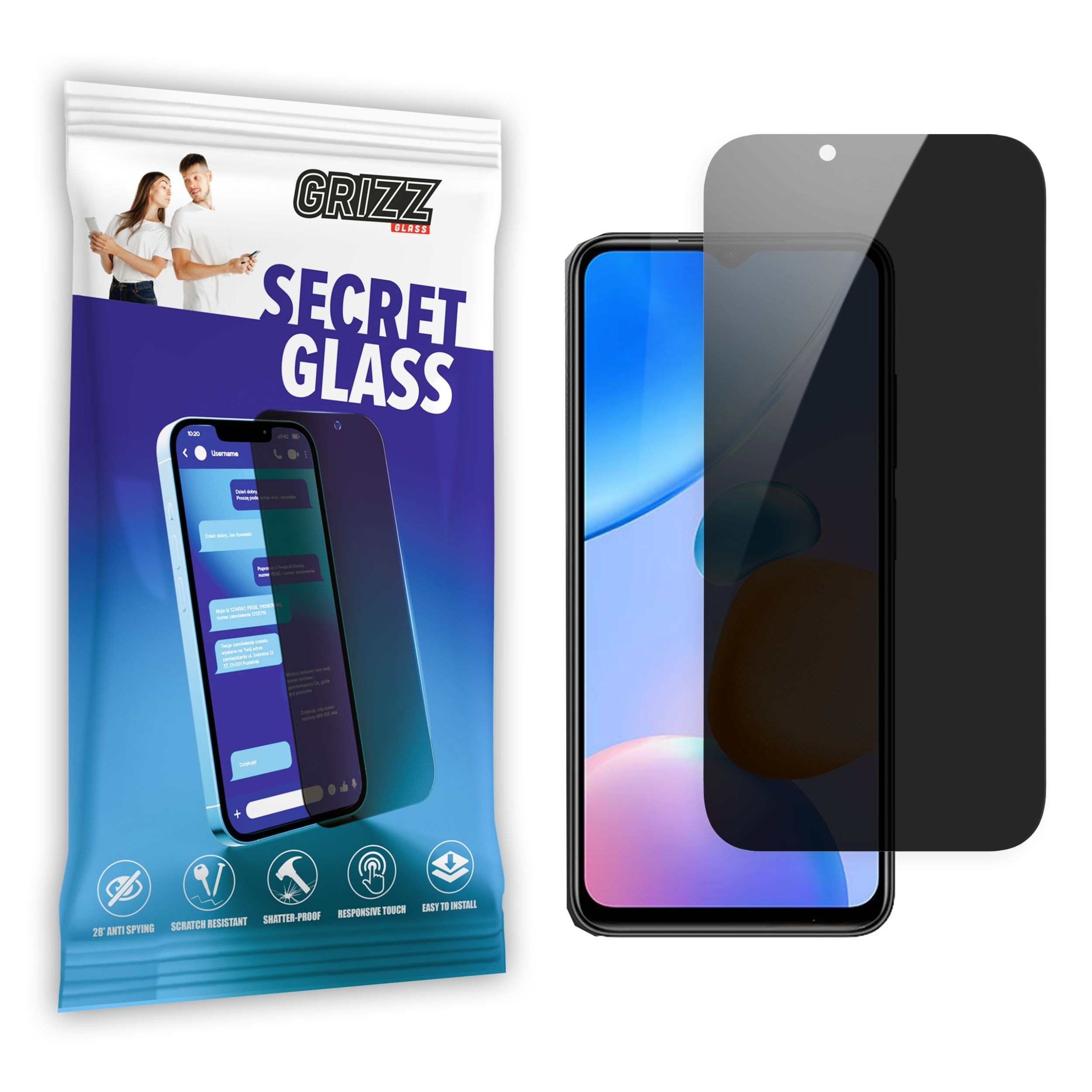 GrizzGlass SecretGlass Xiaomi Redmi 11 Prime 5G