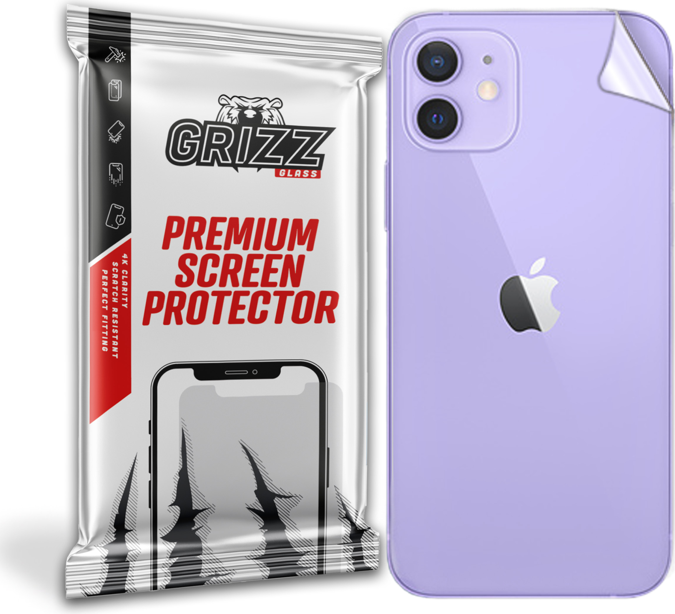 GrizzGlass SatinSkin Apple iPhone 12 mini