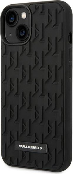 Karl Lagerfeld KLHCP14MRUPKLPK Apple iPhone 14 Plus hardcase black 3D Monogram