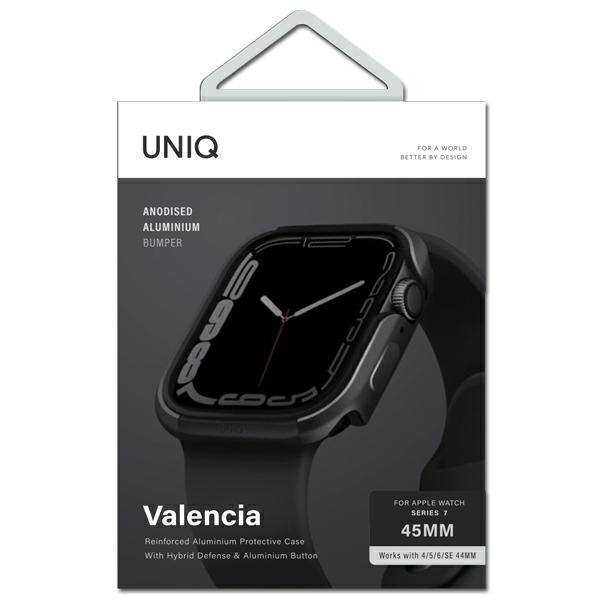 UNIQ Valencia Apple Watch 4/5/6/7/SE 44/45mm graphite
