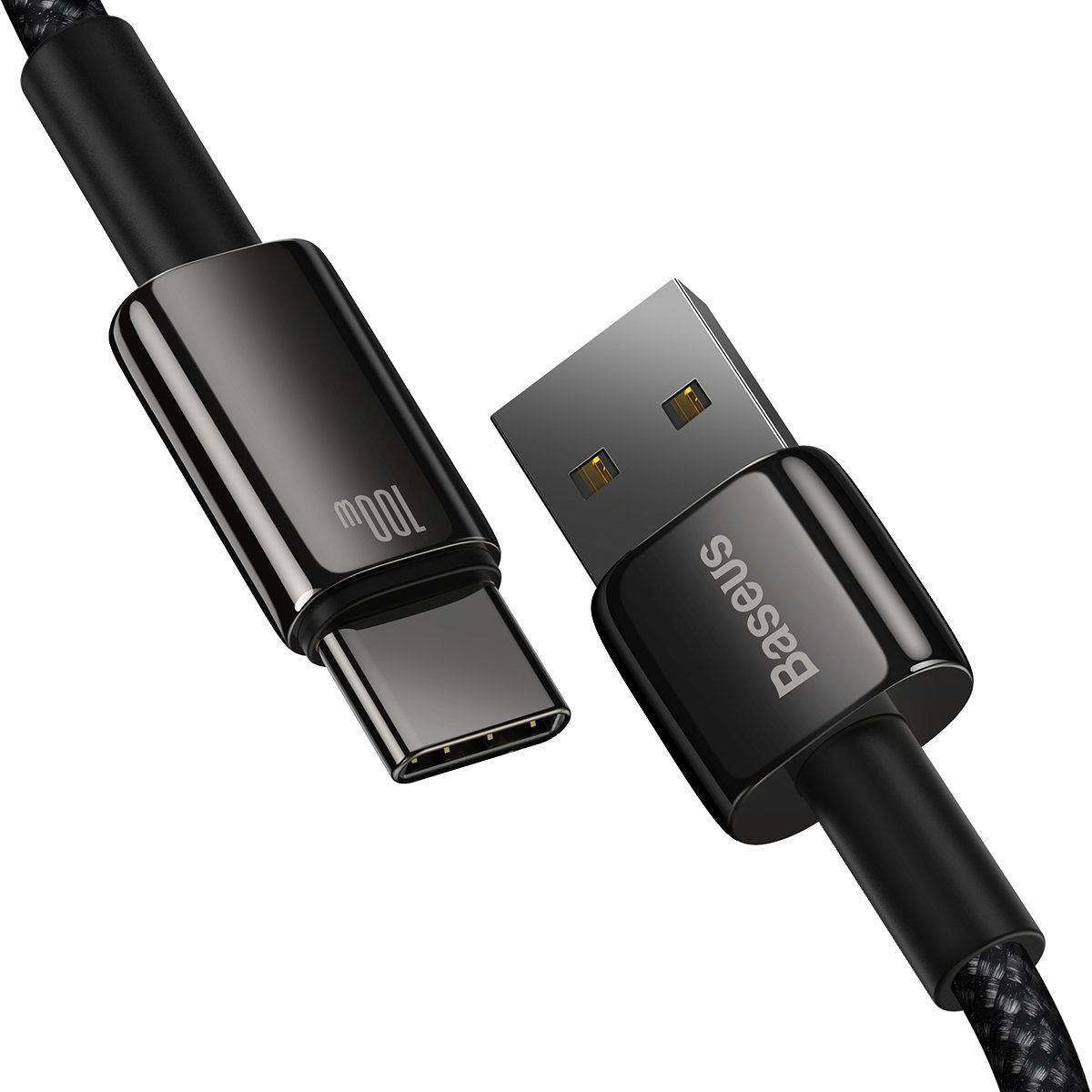 Baseus Tungsten Gold Cable USB/USB-C 480Mbps 100W 1m black