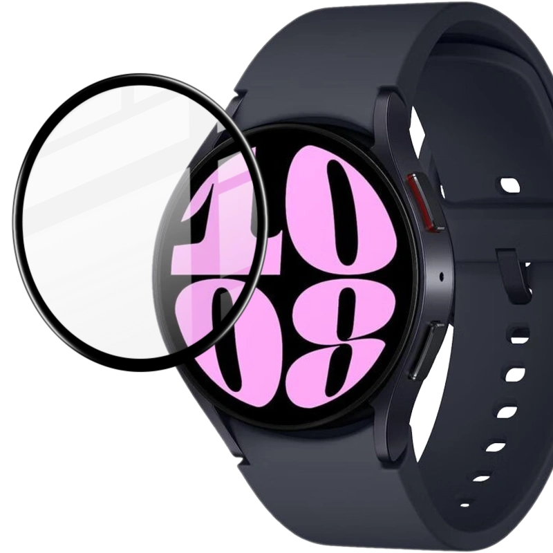 Bizon Glass Watch Edge Hybrid Samsung Galaxy Watch 6 44mm black