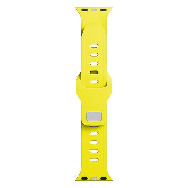 3MK Silicone Watch Strap Apple Watch 4/5/6/7/8/9/SE/Ultra 42/44/45/49mm yellow