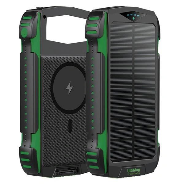 4smarts TitanPack Rugged UltiMag 20000mAh solar powerbank green