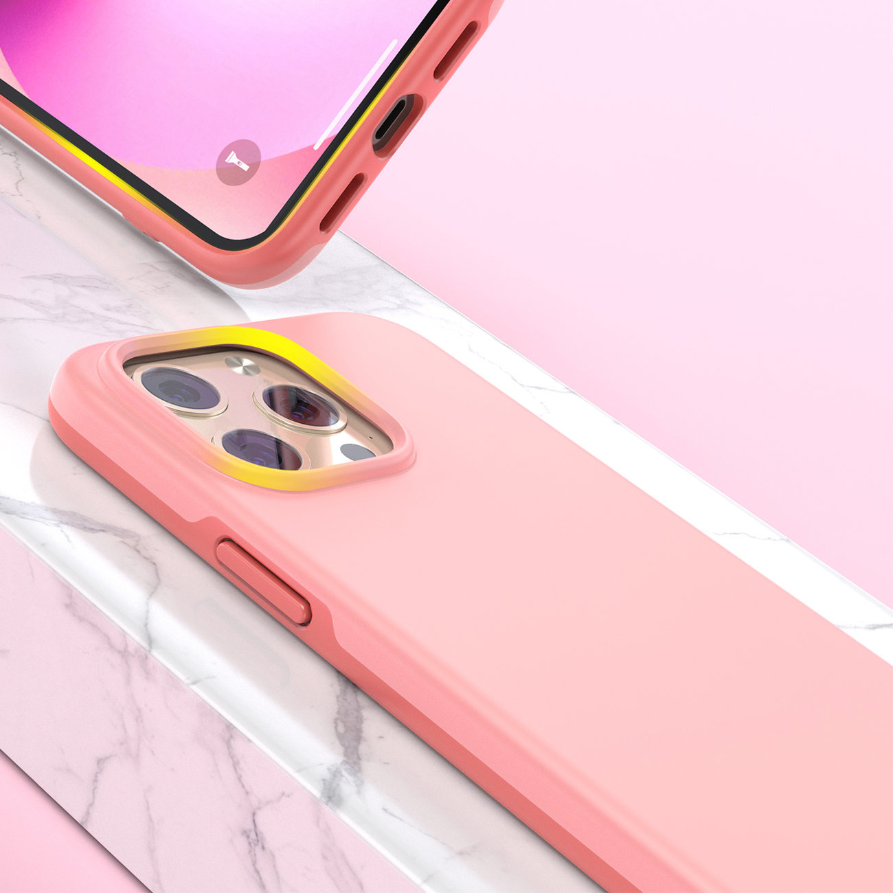 Choetech PC0114-MFM-PK MFM Anti-drop Made For MagSafe Apple iPhone 13 Pro Max pink