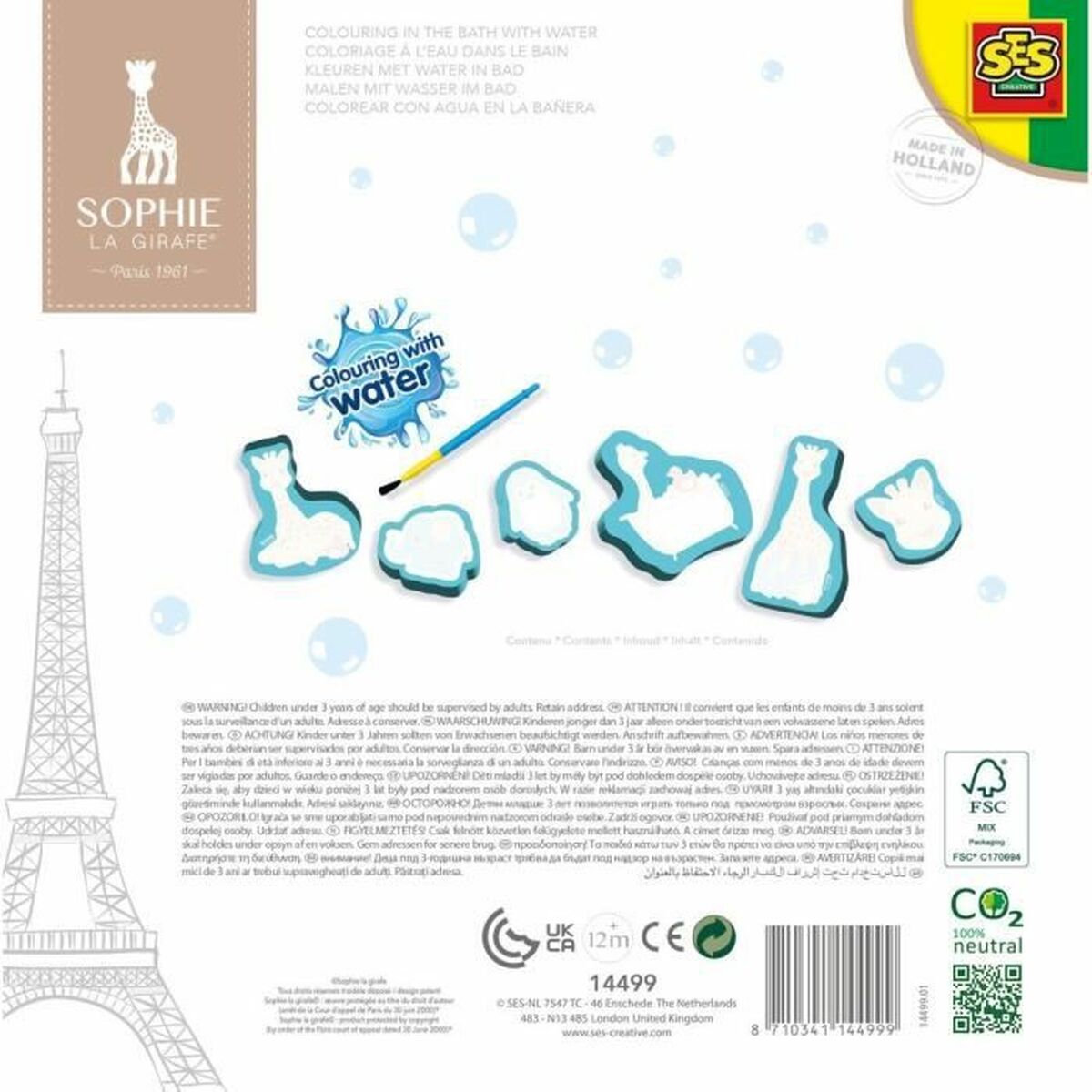 Bath Toys SES Creative Sophie La Girafe Coloring with water