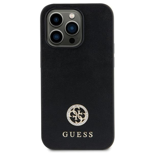 Guess GUHCN61PS4DGPK Apple iPhone 11/XR hardcase Strass Metal Logo black