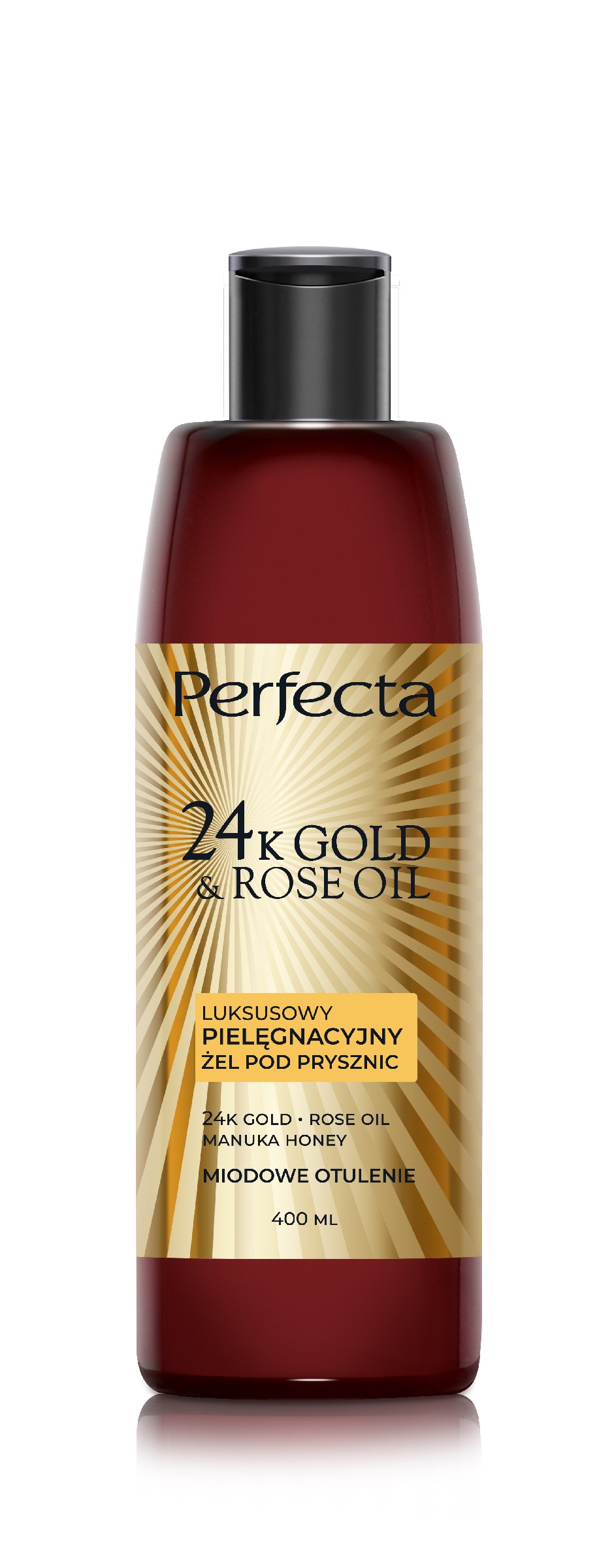 PERFECTA 24K Gold&Rose Oil Luksusowy pielęgnacyjny żel pod prysznic 400 ml