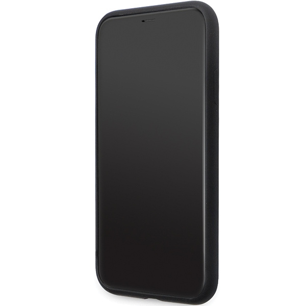 Karl Lagerfeld KLHCN61SMHCNPK iPhone 11/XR hardcase Silicone C Metal Pin black