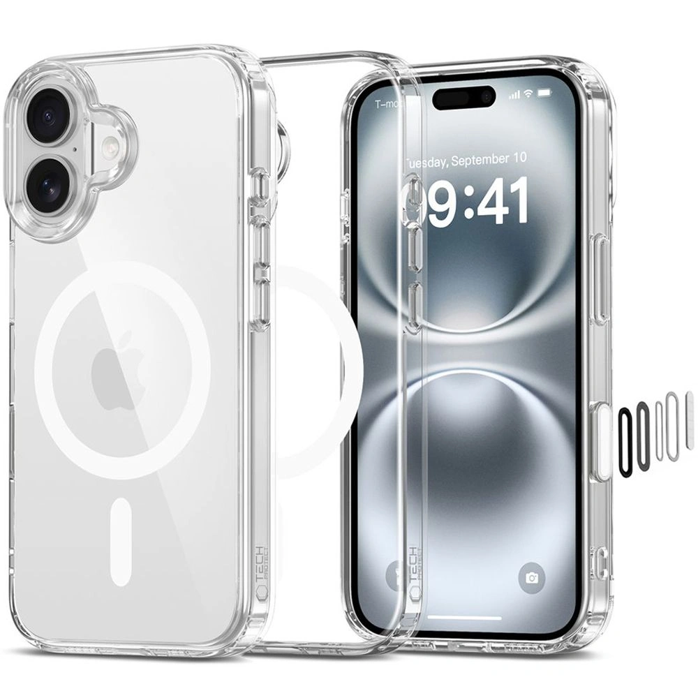 Tech-Protect Flexair Hybrid CC MagSafe Apple iPhone 16 Clear
