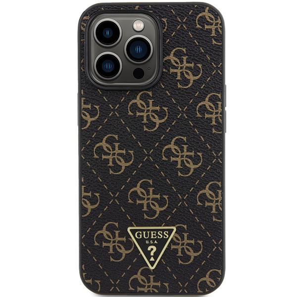 Guess GUHCP14XPG4GPK Apple iPhone 14 Pro Max hardcase 4G Triangle Metal Logo black