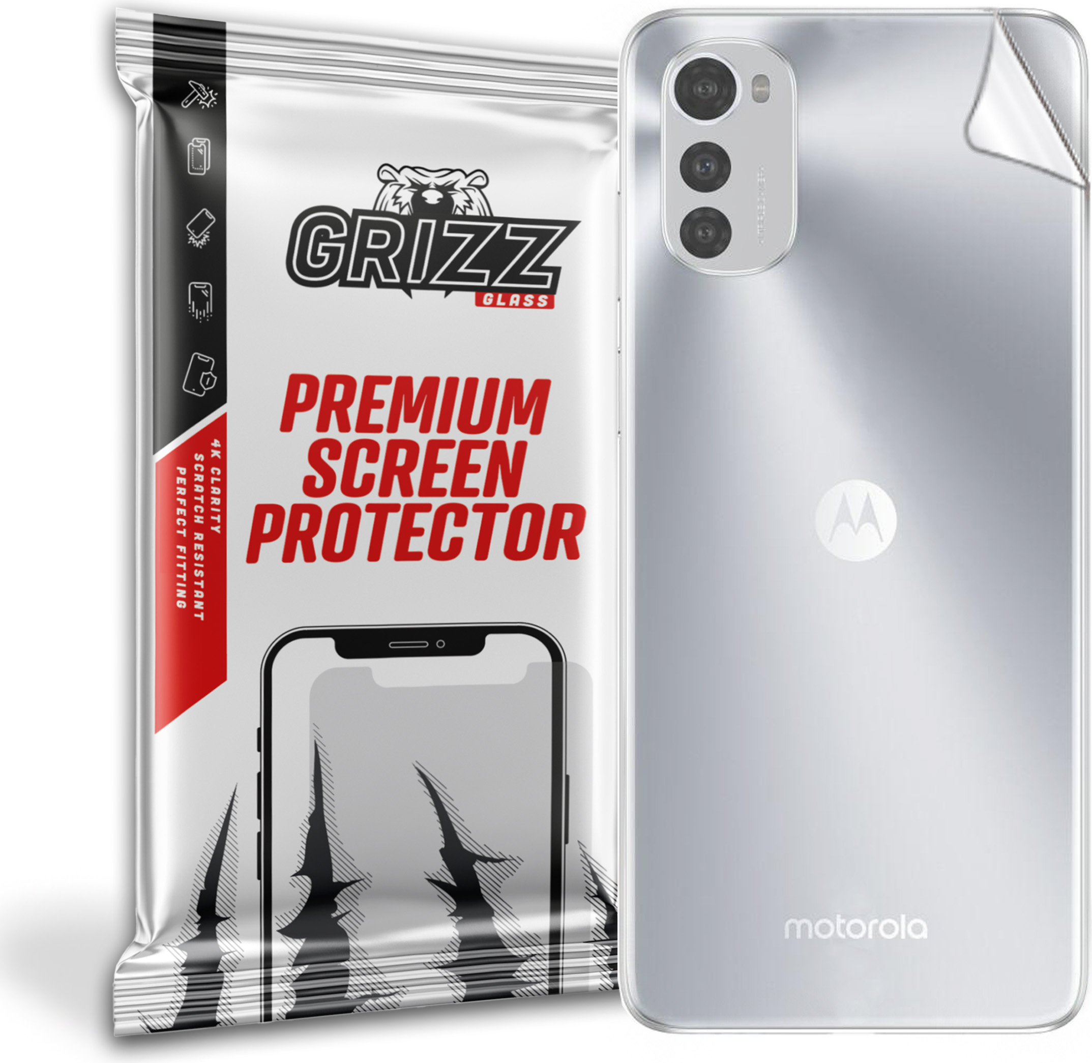 GrizzGlass SatinSkin Motorola Moto E32s