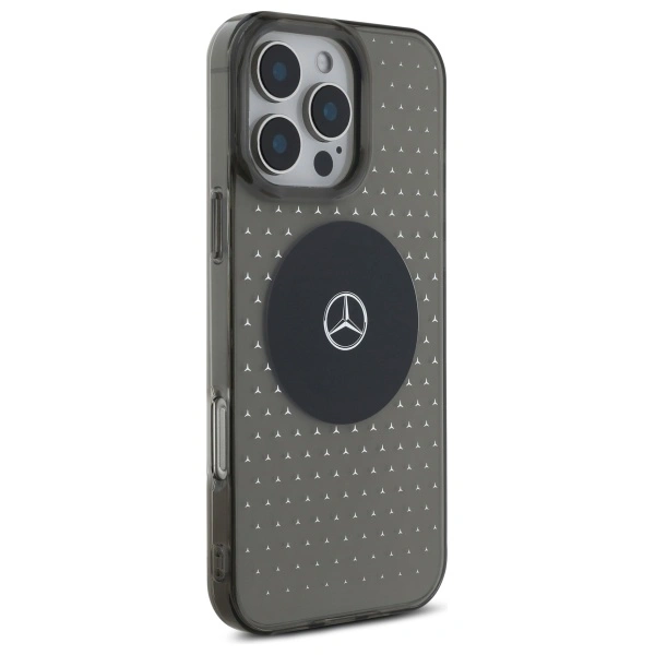 Mercedes MEHMP16L23HCPK Apple iPhone 16 Pro hardcase MB Case Star Pattern MagSafe black