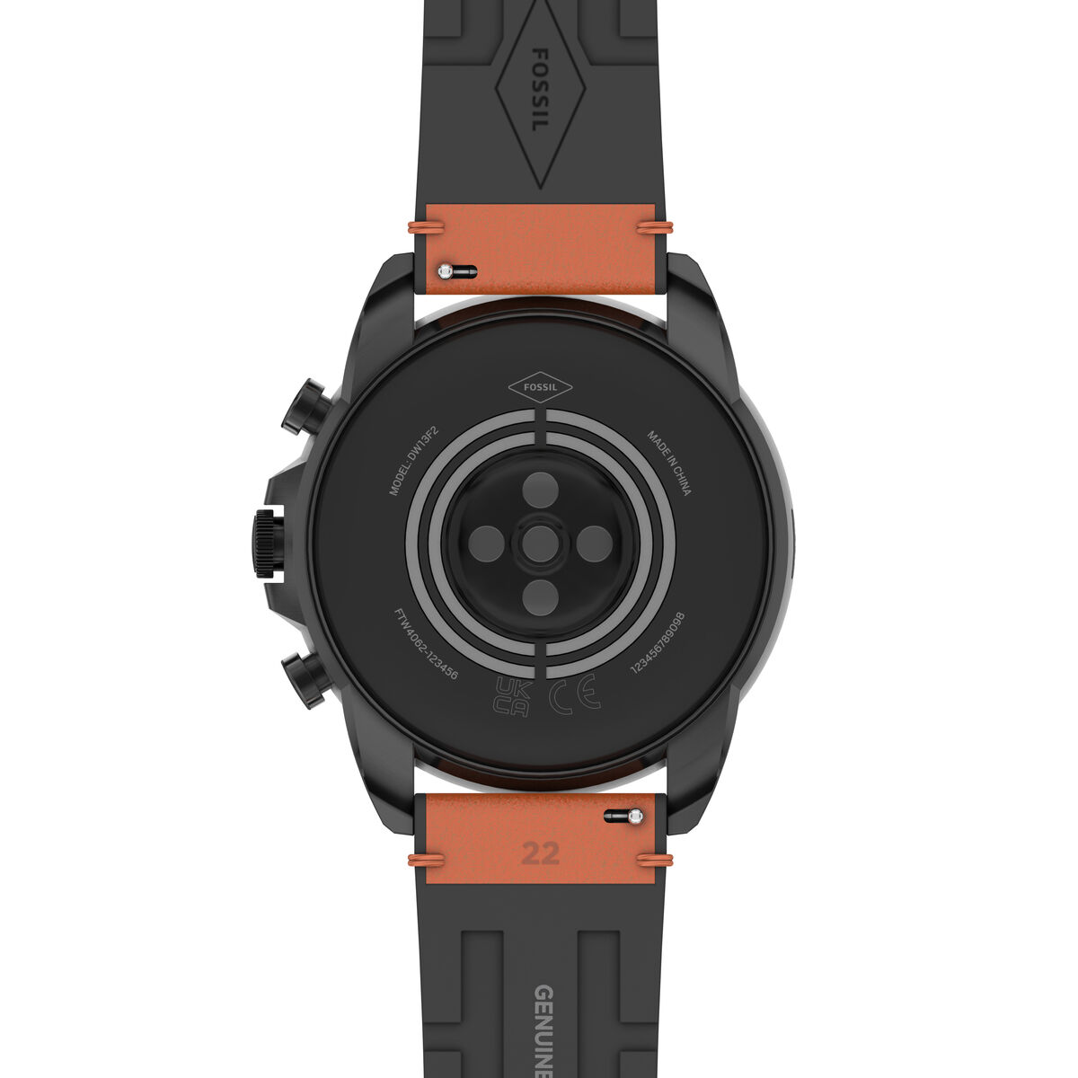 Smartwatch Fossil FTW4062 Schwarz Braun 1,28"