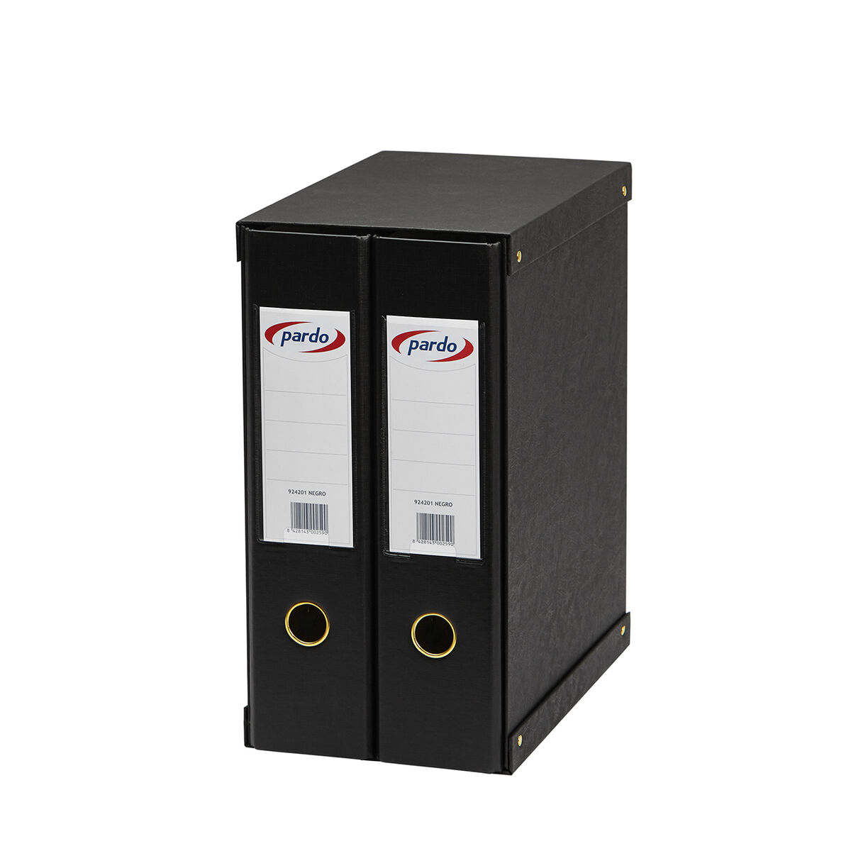 Segregator z szyną Pardo 34,5 x 29 x 18 cm Czarny
