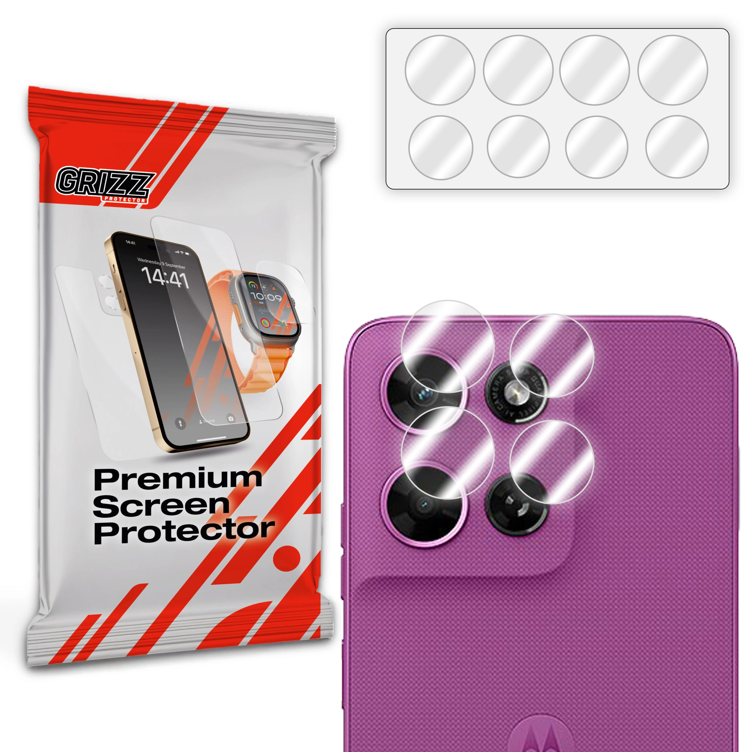 Szkło na aparat GrizzGlass HybridGlass Camera do Motorola Moto G (2026)