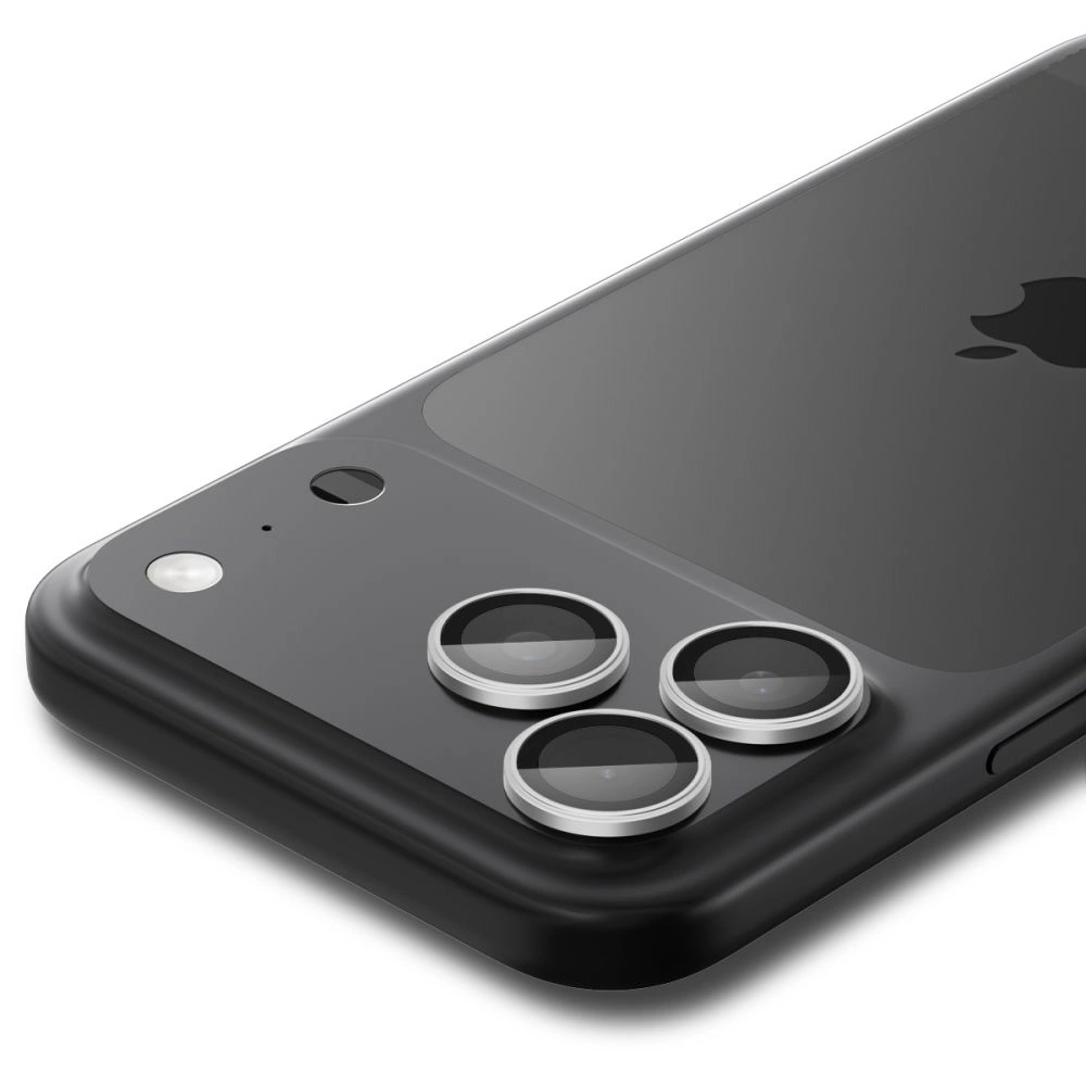 Osłona aparatu Spigen Optik Pro Glas.tr ez Fit Camera Protector do Apple iPhone 16 Pro / Max / 17 Pro / Max Silver [2 PACK]