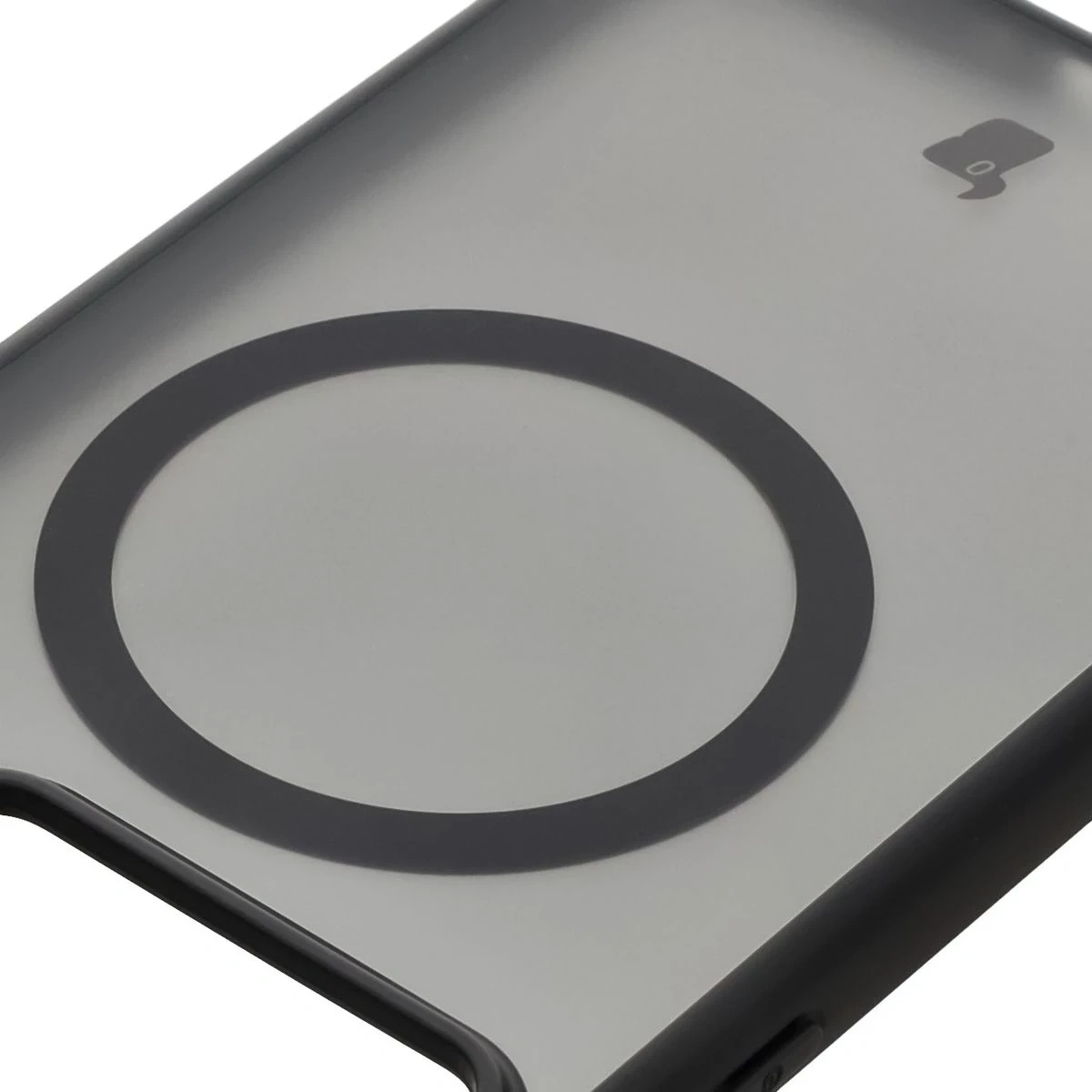 Etui z pierścieniem magnetycznym Bizon Case MatteO do Realme GT 7 / 7T przydymione-czarne