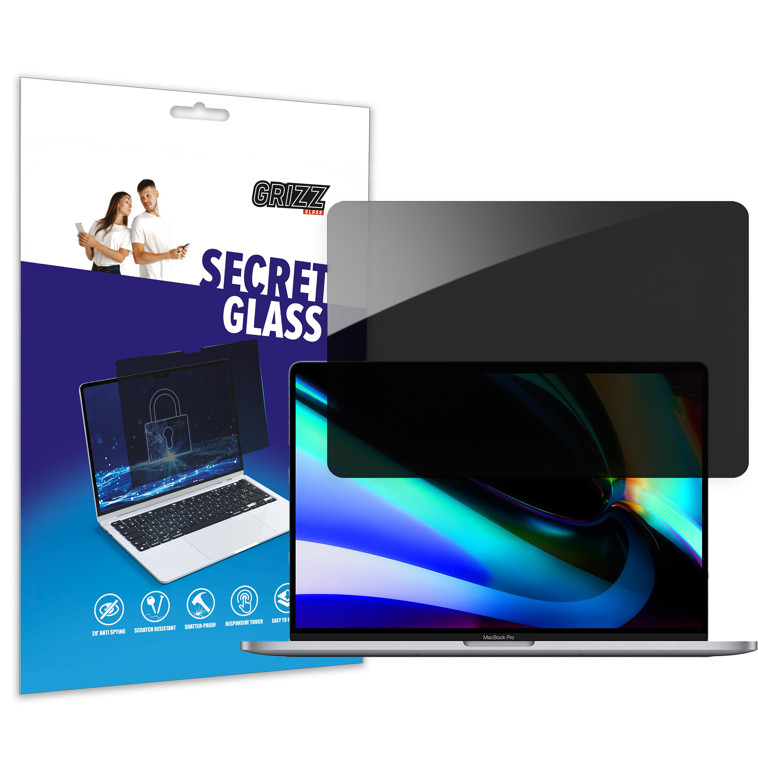 GrizzGlass SecretGlass Apple MacBook Pro 15 inch 2019
