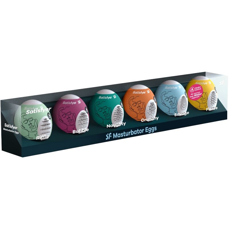 SATISFYER MASTURBATOR EGGS - 6 UNITS SET