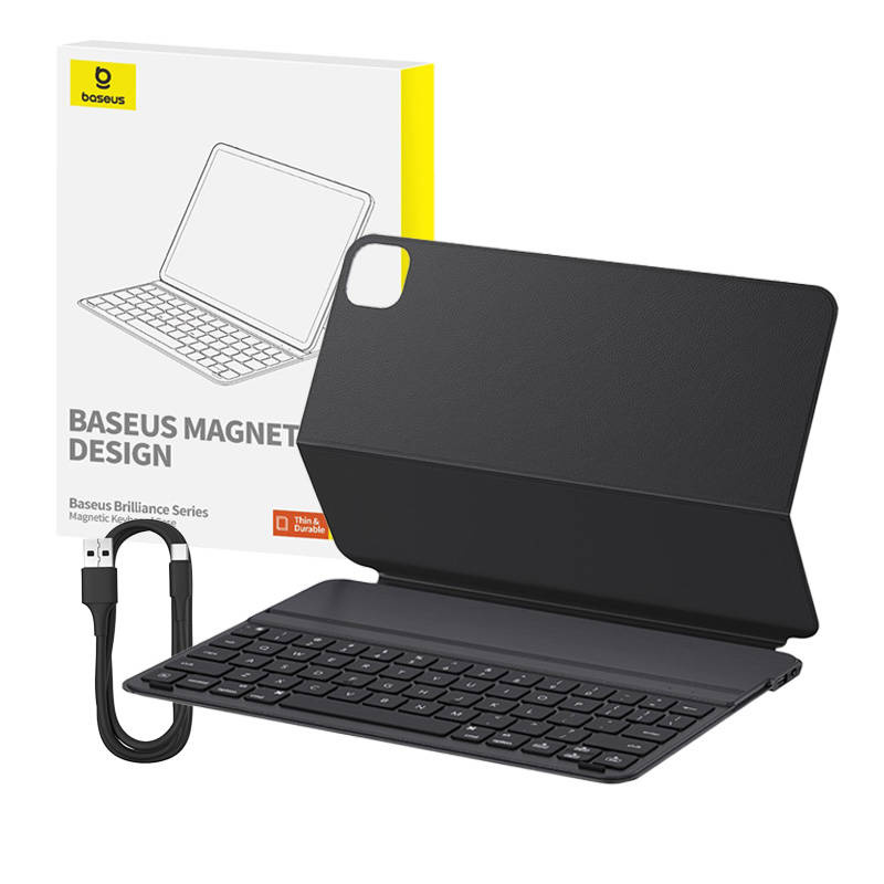 Baseus Brilliance Apple iPad Pro 12.9 2020/2021/2022 (4th, 5th and 6th gen) magnetic keyboard case (black)