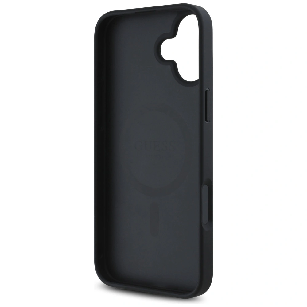 Guess 4G Circle Classic Logo MagSafe Apple iPhone 16 black