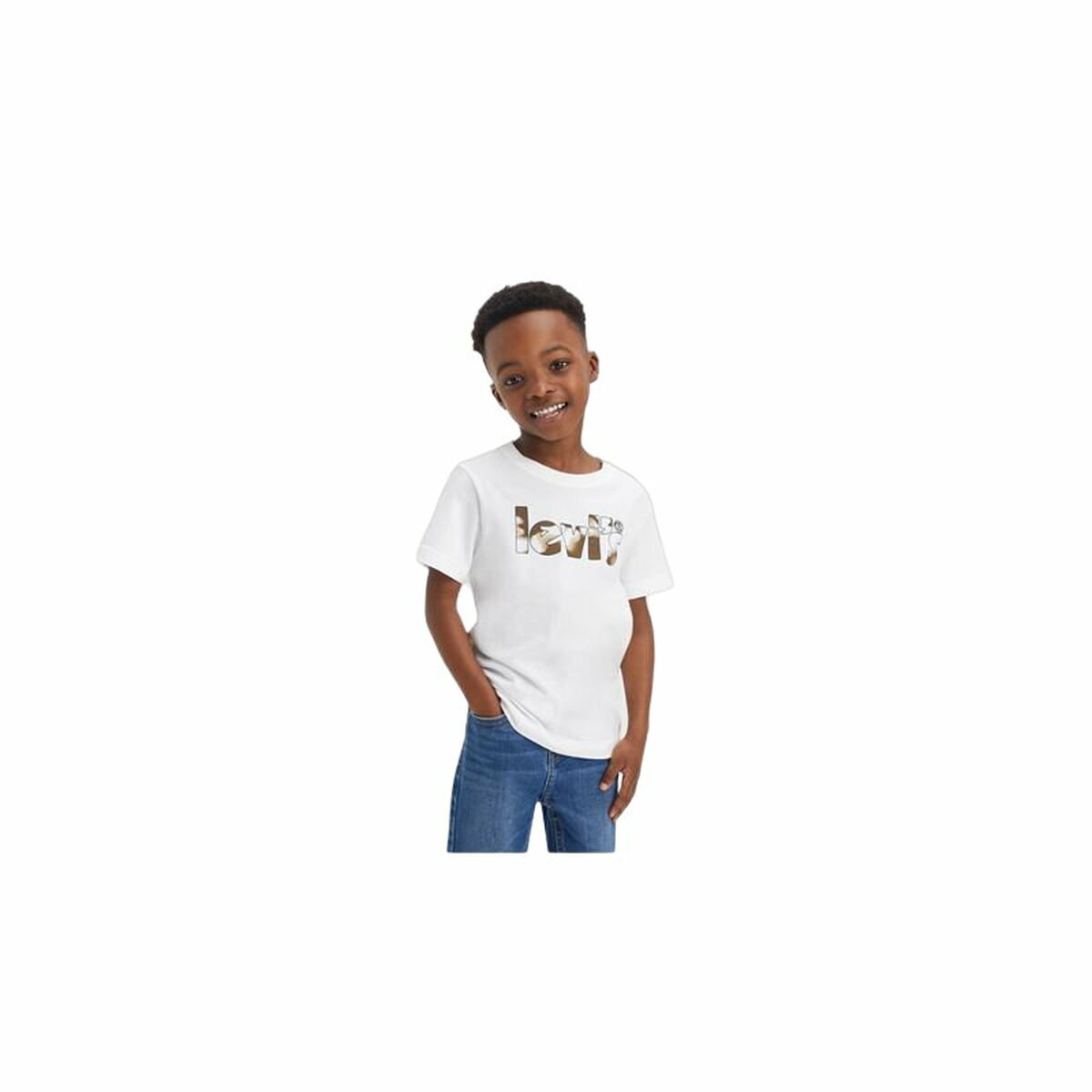T-shirt Levi's Camo Poster Logo Bright White T-shirt Levi's Camo Poster Logo Bright White