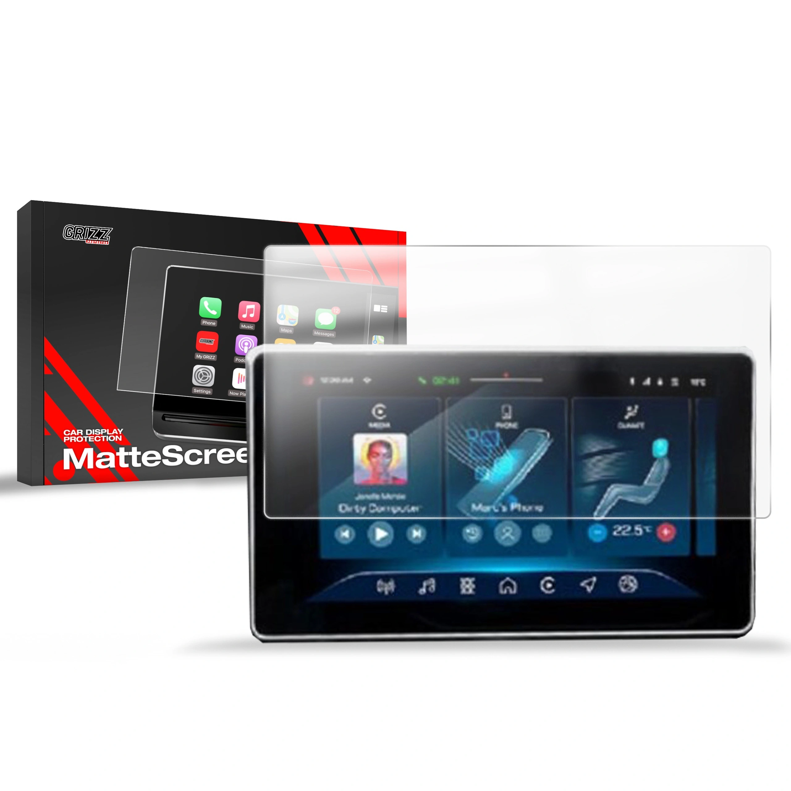 Matte GrizzGlass CarDisplay Protection Iveco Daily 10" (2024-2025)