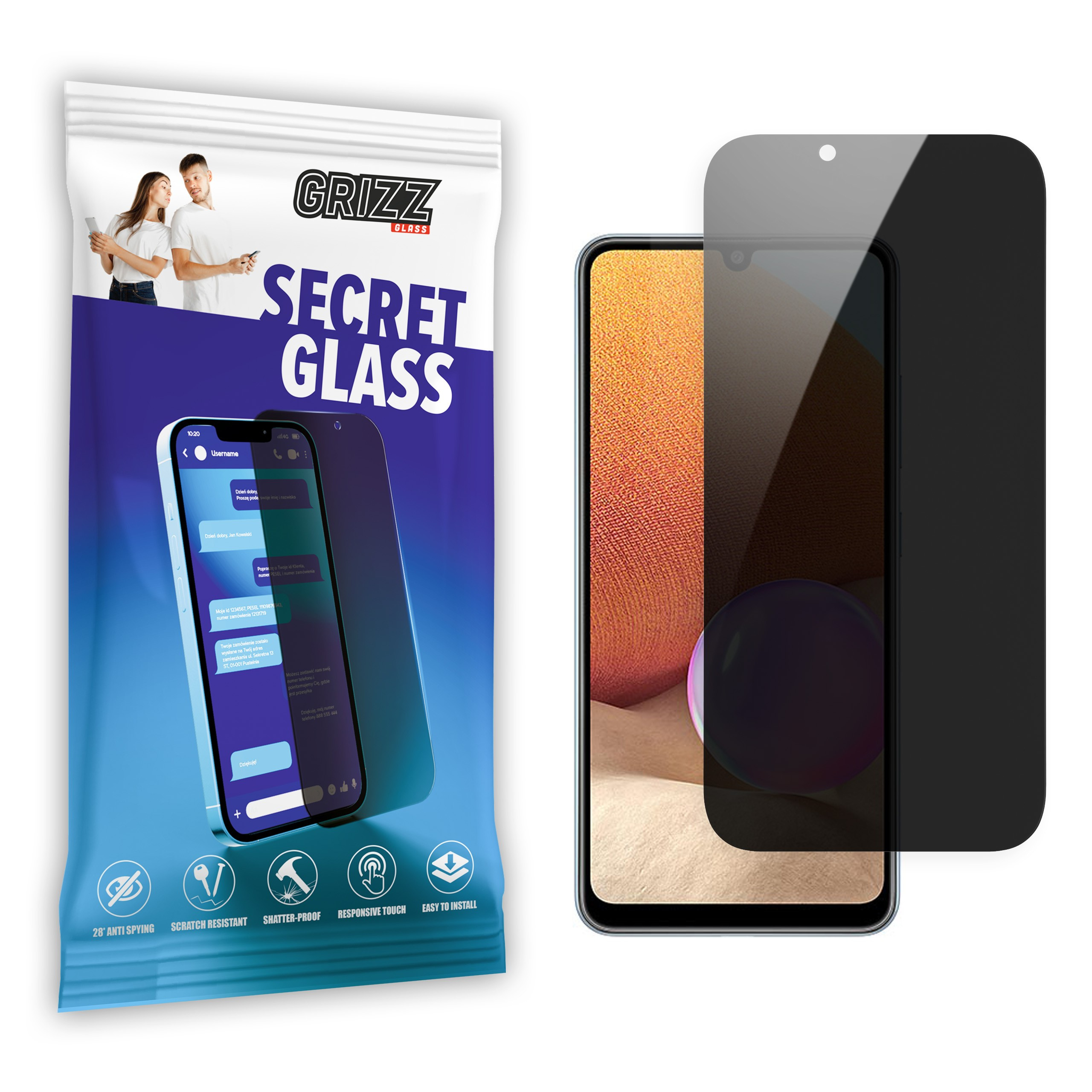 GrizzGlass SecretGlass Samsung Galaxy A32 4G