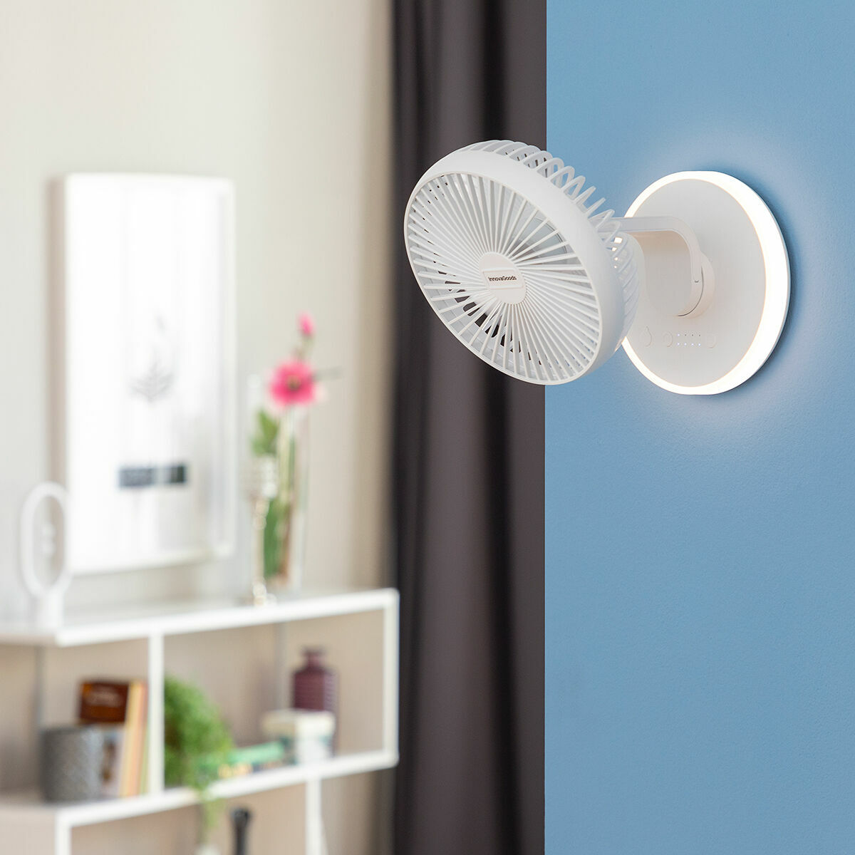 Rechargeable Desk Fan with LED FanLed InnovaGoods Ø6,6'' 4000 mAh Rechargeable Desk Fan with LED FanLed InnovaGoods Ø6,6'' 4000 mAh