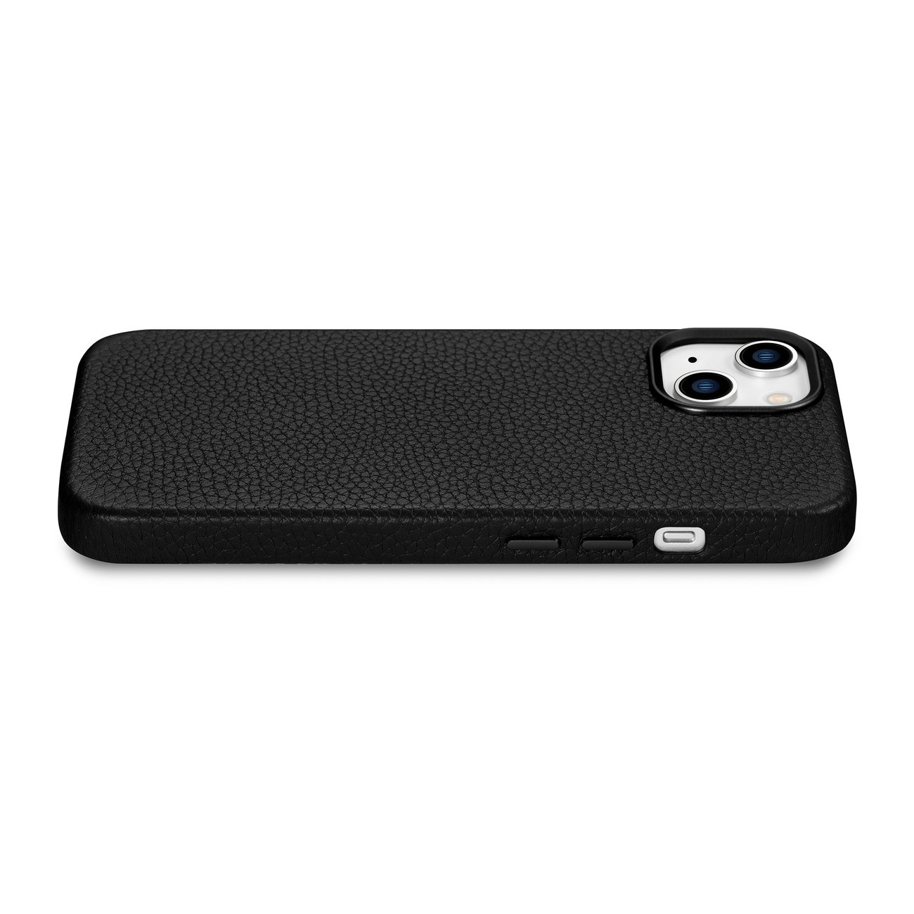 iCarer Litchi Premium Leather MagSafe Apple iPhone 14 black
