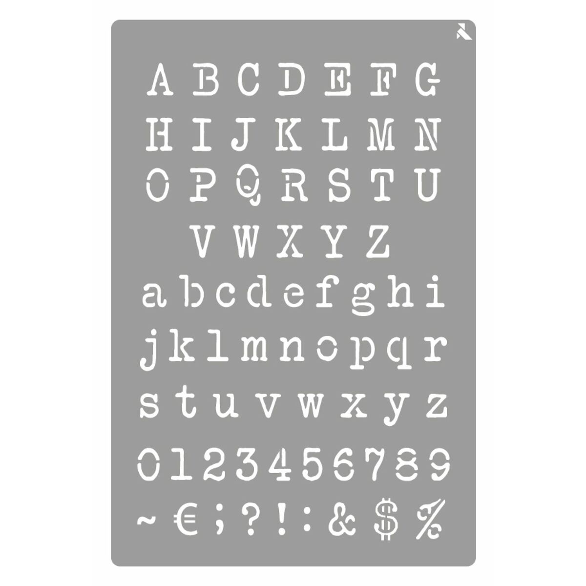 Szablon (wzór) La Pajarita ST-11 Cyfry i litery