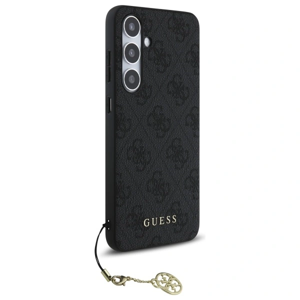 Guess GUHCS24FEGF4GGR Samsung Galaxy S24 FE hardcase 4G Charms Collection grey