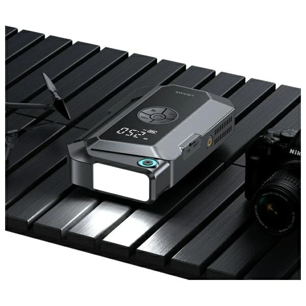 USAMS ZB287 8000mAh Powerbank Jumpstarter + built-in flashlight black