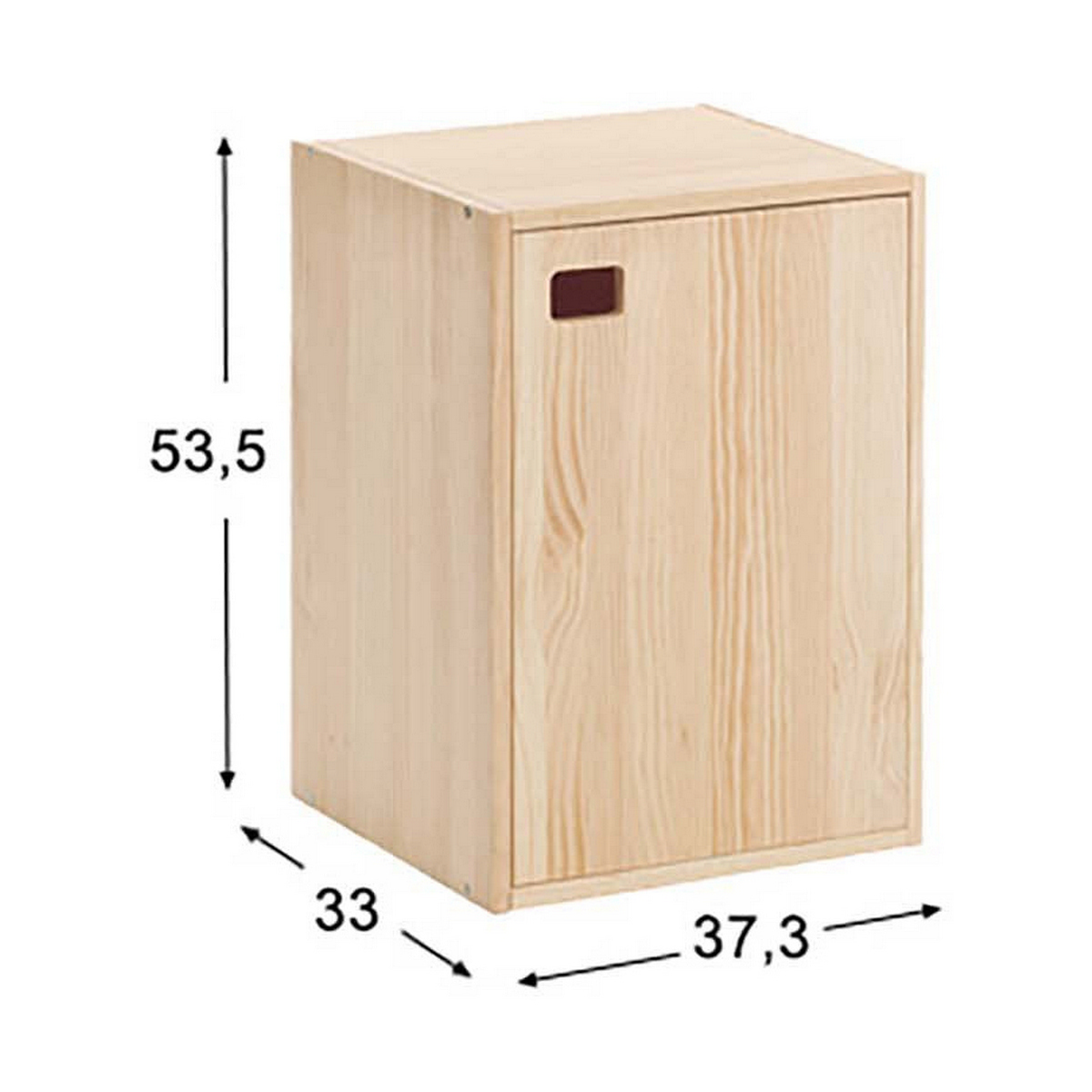 Shoe cupboard Astigarraga Brown Pinewood (37,3 x 33 x 53,5 cm)