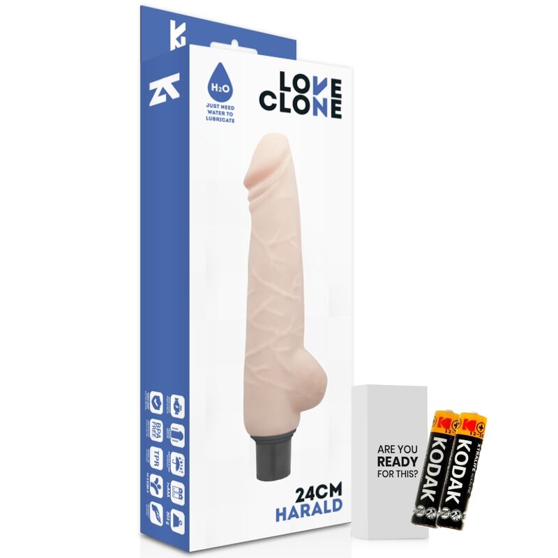 LOVECLONE HARALD  SELF LUBRICATION DONG FLESH 24CM
