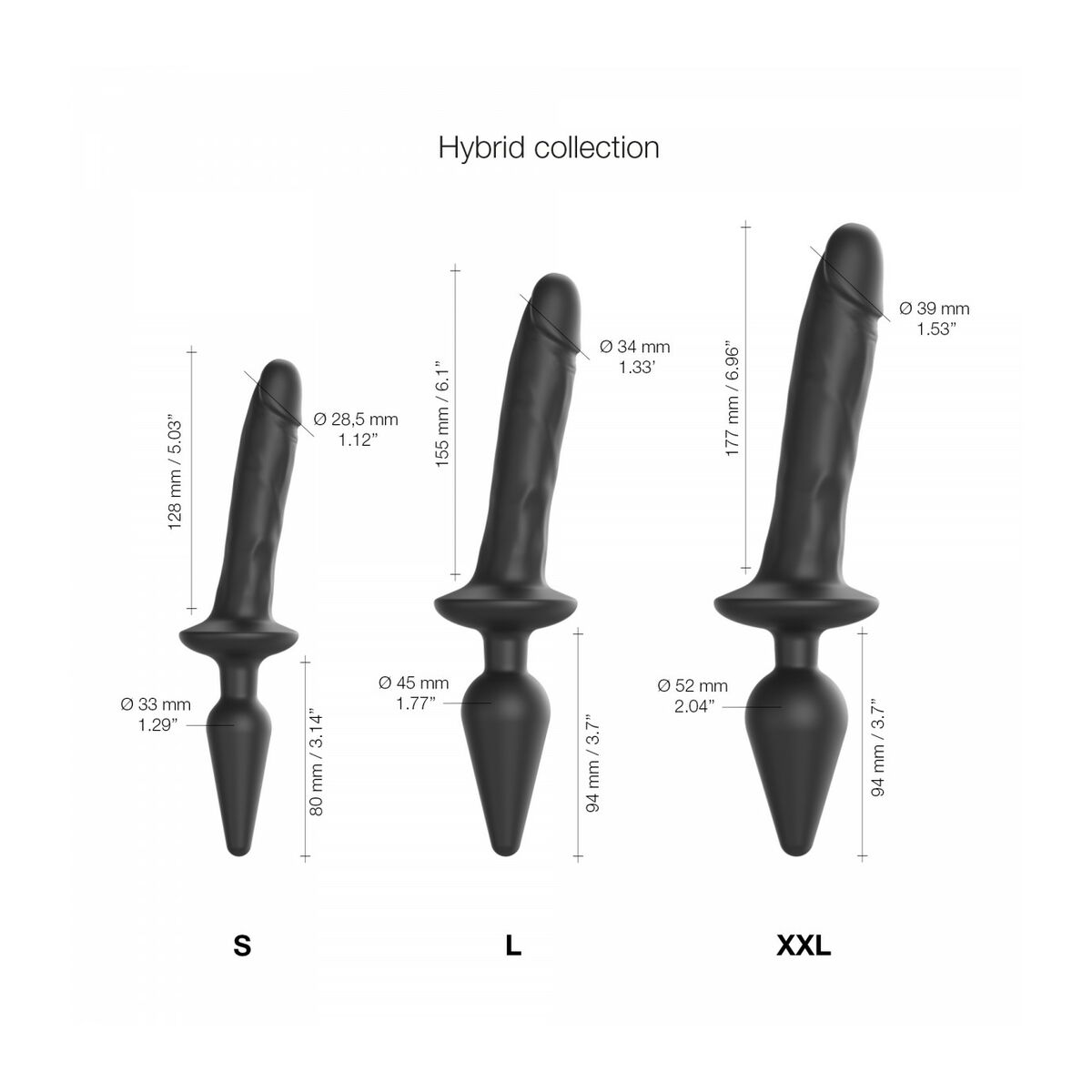 Dildo Strap-on-me Black